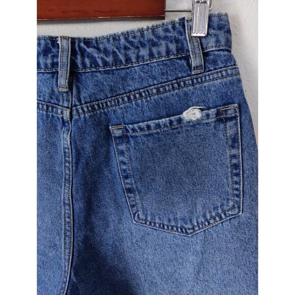 REVOLVE Amuse Society Bella Light Blue Button Fly Cut Off Denim Shorts Size 29 - Picture 12 of 13